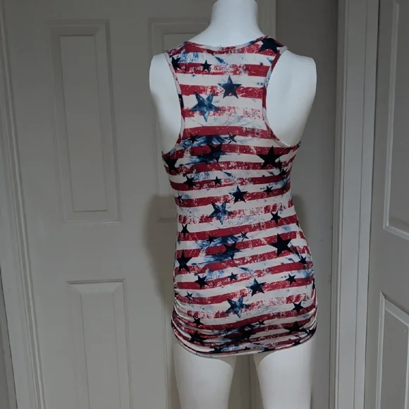 VENUS Red and Blue Star Striped Tank Top - Picture 4 of 7
